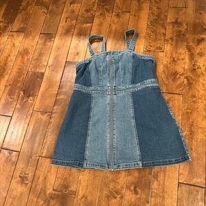 Denim tank dress